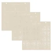 Lagenschablonen 15x15 'Künstlerische Symbole'