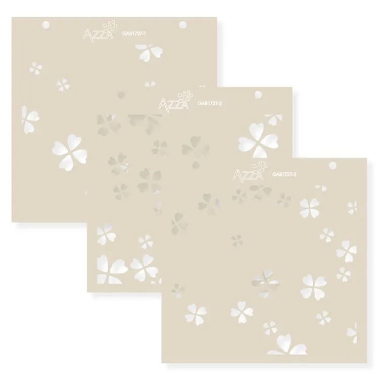 Trio de gabarits cascade 'Chance' (15x15)