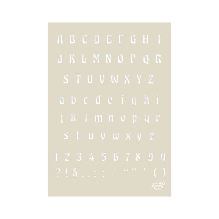 Buchstabenschablone 'Margaux' (A4)