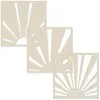 Trio de gabarits cascade 'Retro design' (15x15cm)