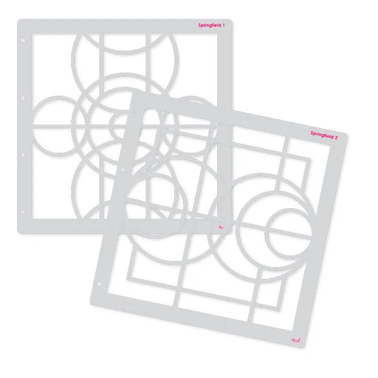 Duo de gabarits photo 30x30 'Springfield'