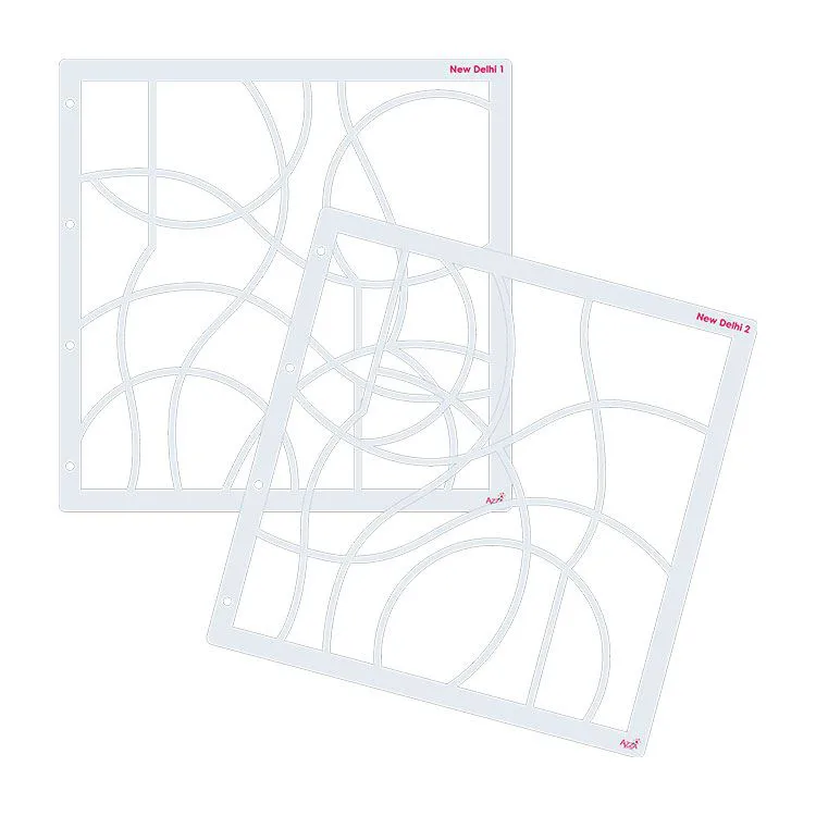 Fotoschablonen 'New Delhi' (30x30 cm)