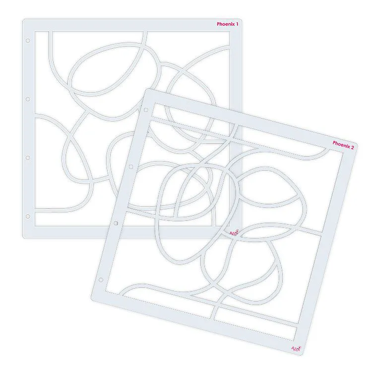 Duo de gabarits photo 30x30 'Phoenix'