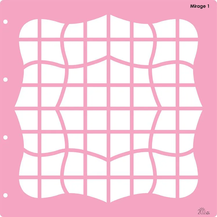 Fotoschablone Kollektor 'Mirage 1' (30x30 cm)