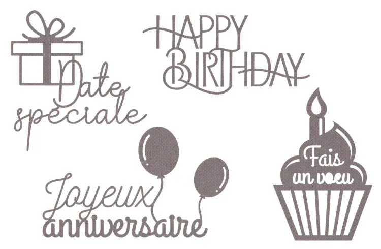 Stanzformen 'Mots anniversaire'