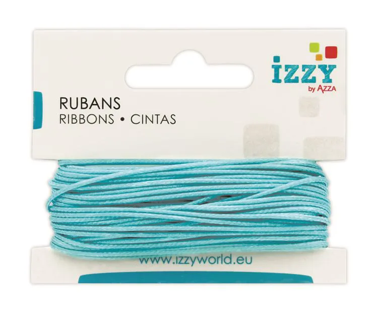 Cordon ciré 1mmx10m Bleu