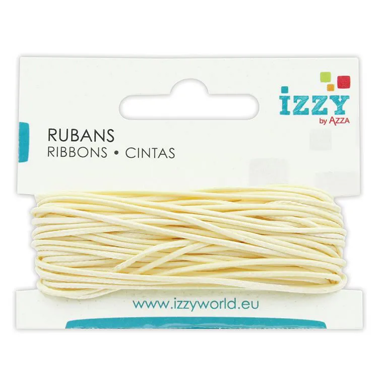 Cordon ciré 1mmx10m Crème 