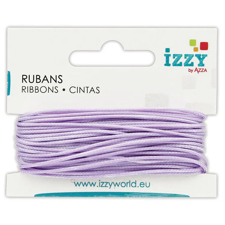 Cordon ciré 1mmx10m Lilas 