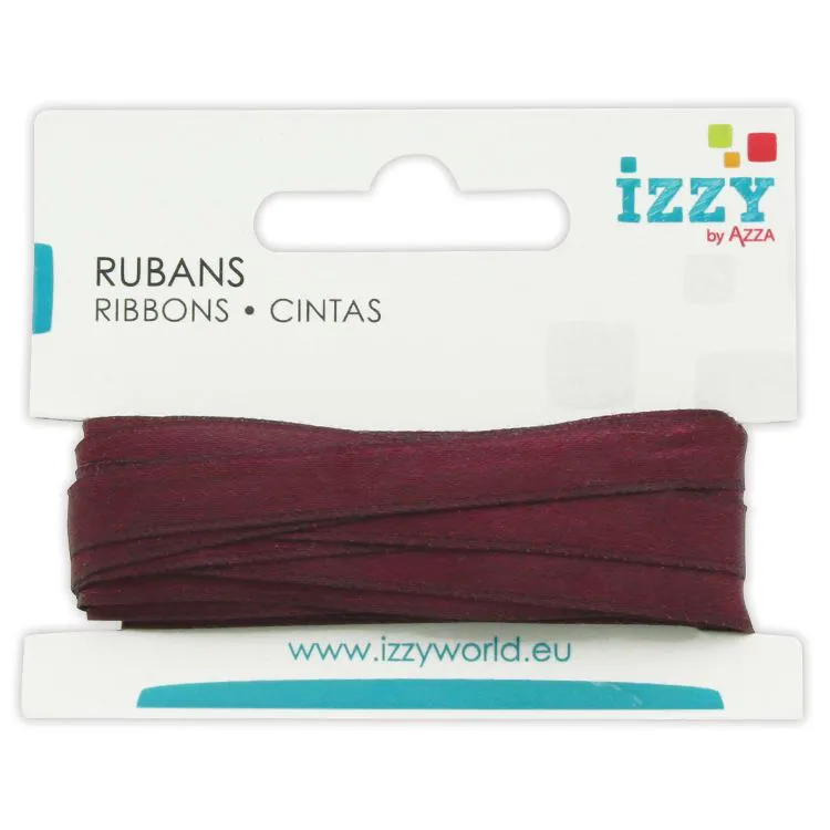 Ruban satin 6mmx5m 'Bordeaux' 