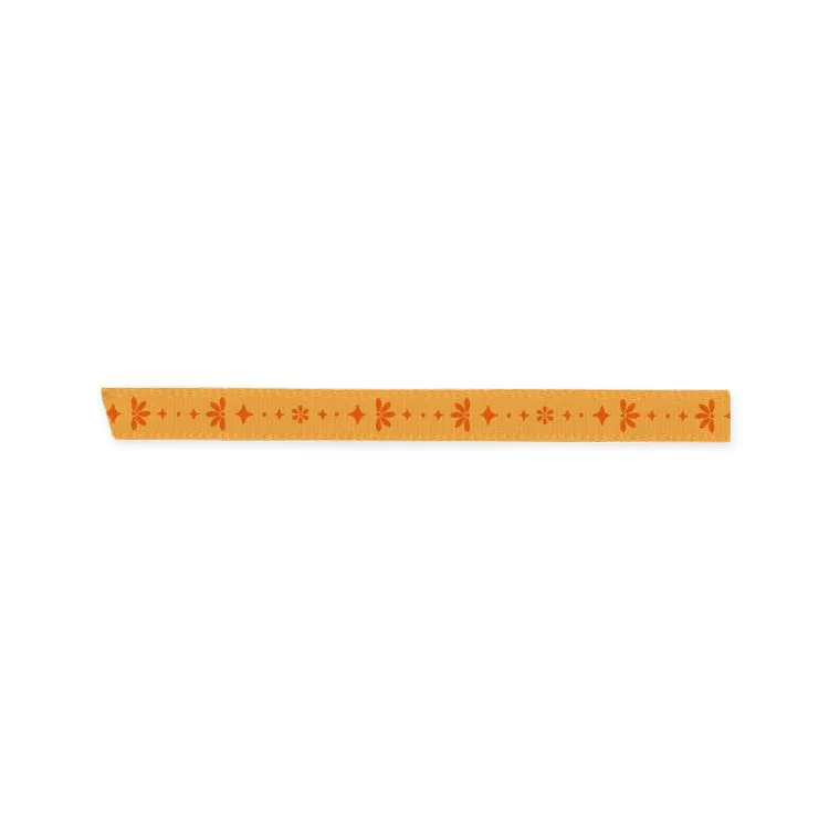 Ruban satin imprim&eacute; 'Fiesta' (8mmx5m)