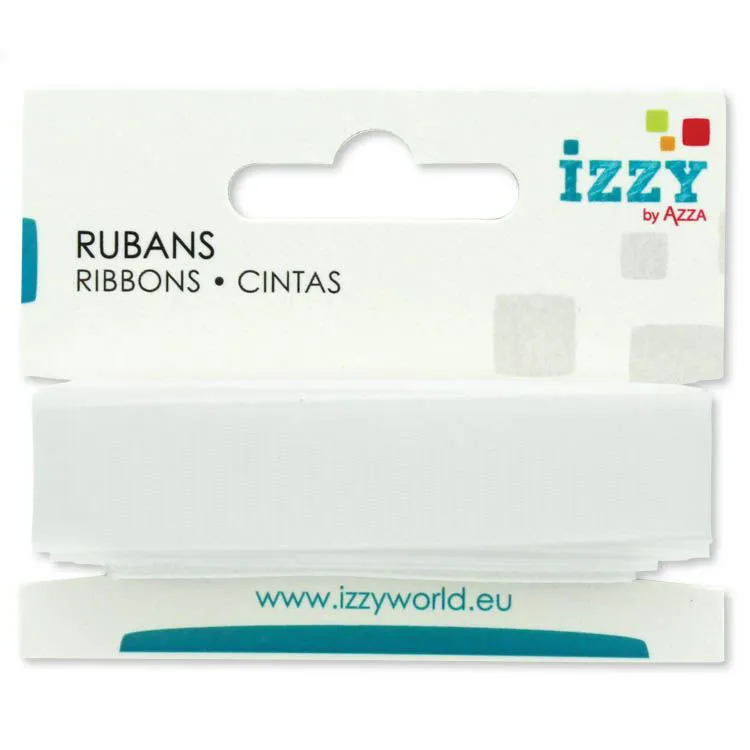 Ruban gros grain 15mmx3m 'Blanc' 
