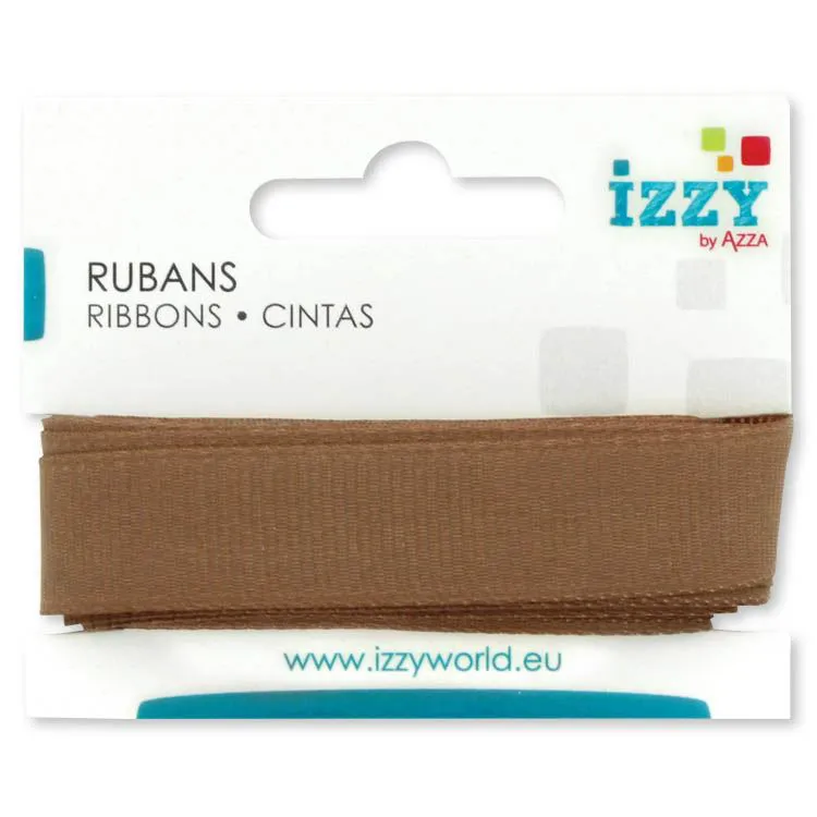 Ruban gros grain 15mmx3m 'Brun' 