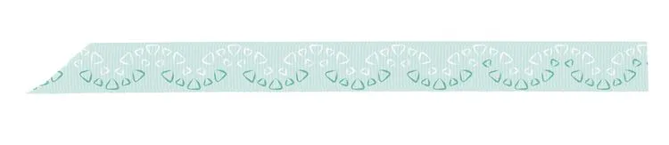 Ruban gros grain imprim&eacute; 'Fiesta' (15mmx3m)