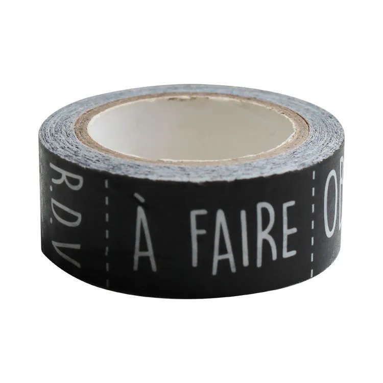 Washi tape 'Jour semaine' 15mmx8m  