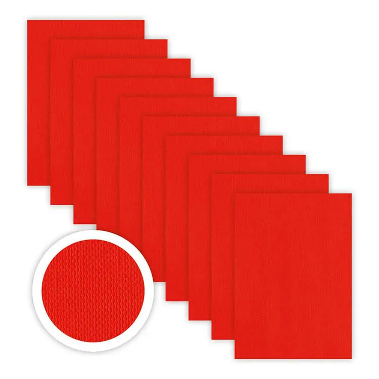 Papier uni A4 236gr. -  10 fl. -  Red 
