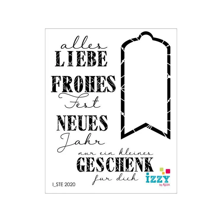 Rubinstempel 'Feststerne Spr&uuml;che'
