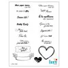 Tampons diamant 'Mini mots parents'