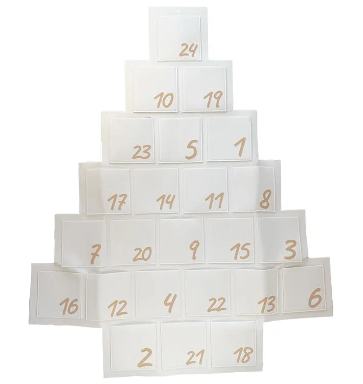 Projet Calendrier de l'Avent 2026 - Sapin feutrine