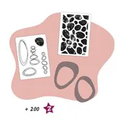 Panier 'Découpe et classeur de gaufrage Cabana'