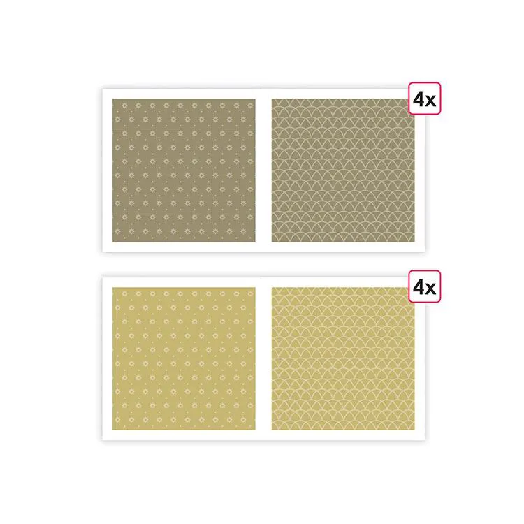 Designpapier A4 'Essentiell Unterholz' (8 Stk.)