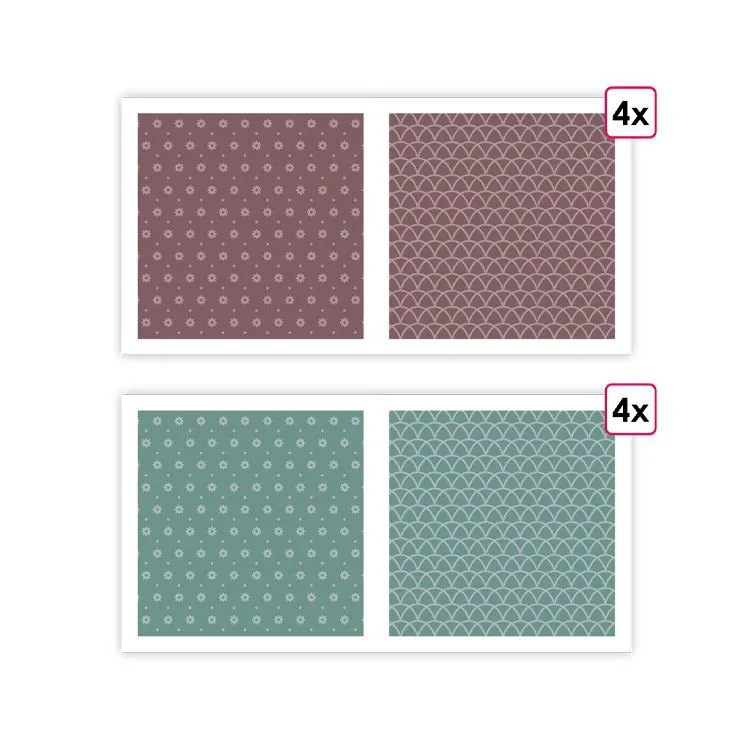Designpapier A4 'Essentiell Orchidee' (8 Stk.)