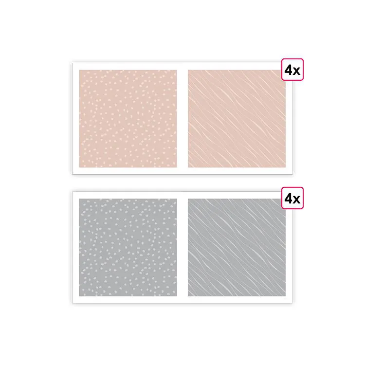 Designpapier A4 'Essentiell Muskat' (8 Stk.)