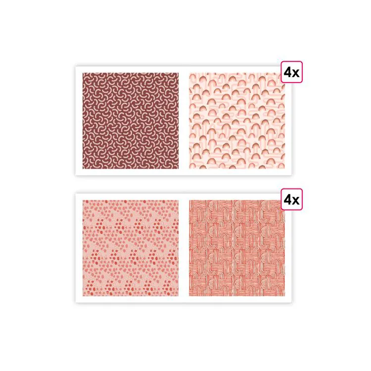 Designerpapier A4 'Memoblock' (8 Stk.)