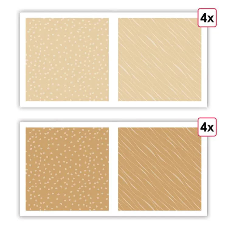 Designpapier A4 'Essentiell Panama' (8 Stk.)