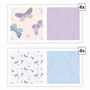 Papiers imprimés A4 'Papillons' (8f)