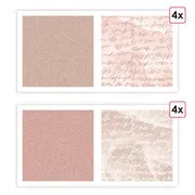 Designpapier 'Lyrische Poesie' (8 Stk.)
