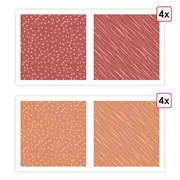 Designpapier 'Essentiell Terrakotta - Blush' (8 St