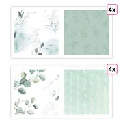 Designpapier 'Eucalyptus' (8 Stk.)