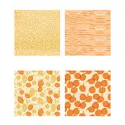 Papiers imprimés 'Agrumes' (8f)