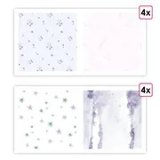 Papier imprimés 'Graines fleuries' (8f)