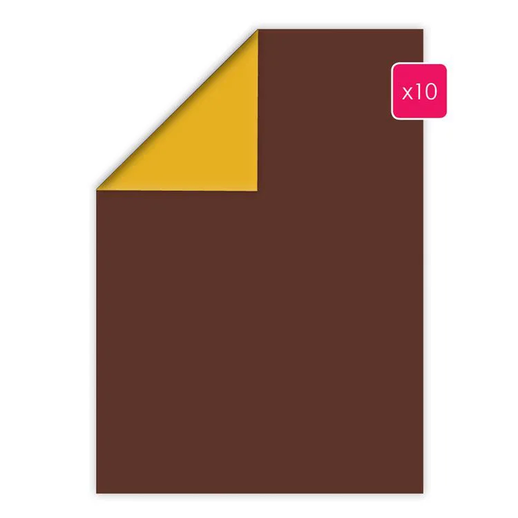 Duopapier A4 'Schokolade - Senf' (10 Stk.)