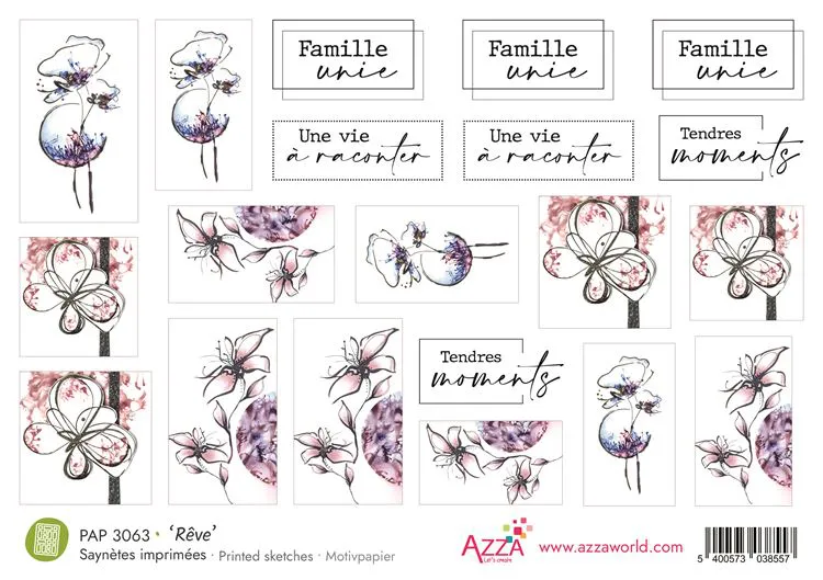 Saynètes imprimées 'Rêve' (A5)