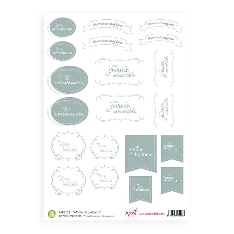 Saynètes imprimées 'Moments précieux'