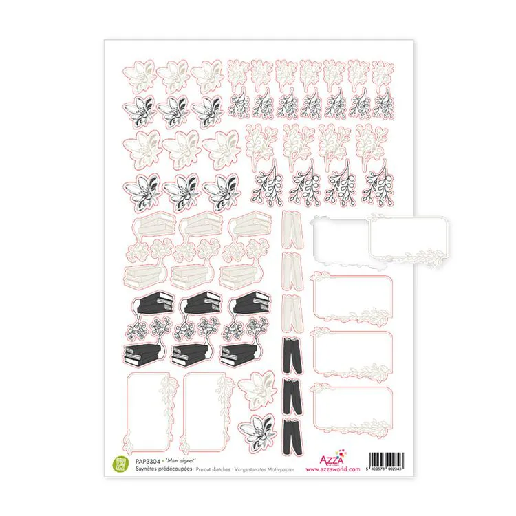 Saynètes prédécoupées 'Mon signet' (Diecut)