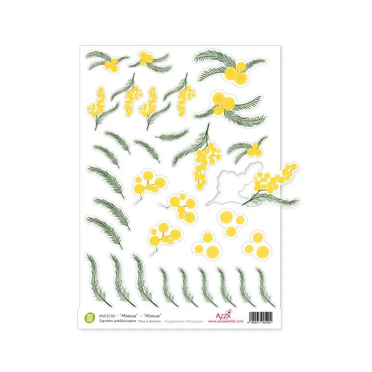 Saynètes prédécoupées 'Mimosa' (Diecut)