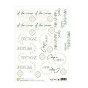 Vorgestanztes Motivpapier 'Bretagne'