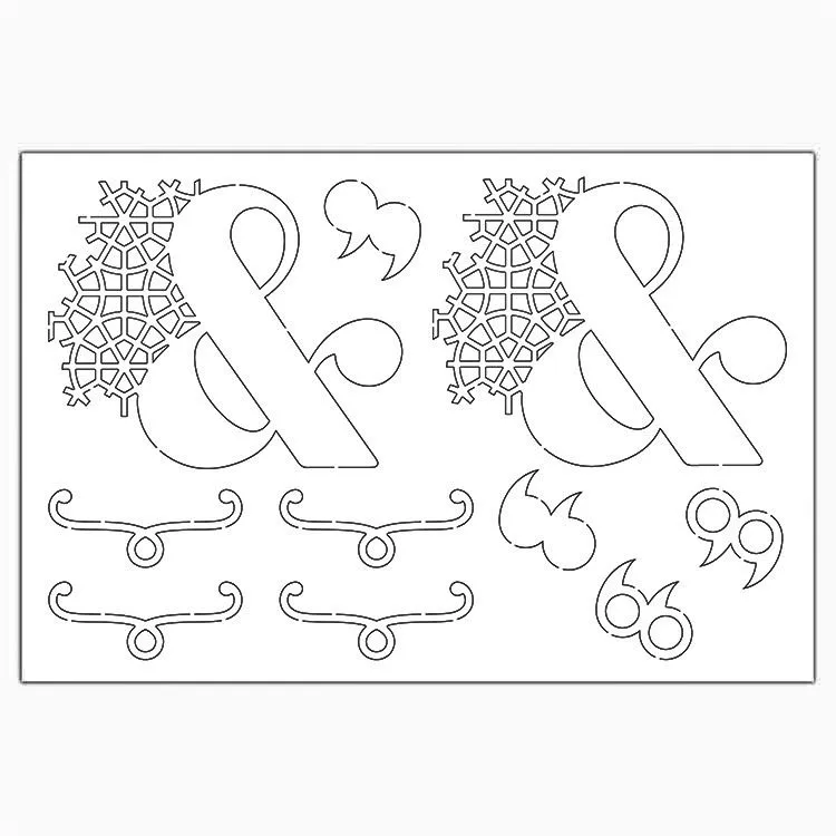Konturenfiguren 'Grafische Momente'