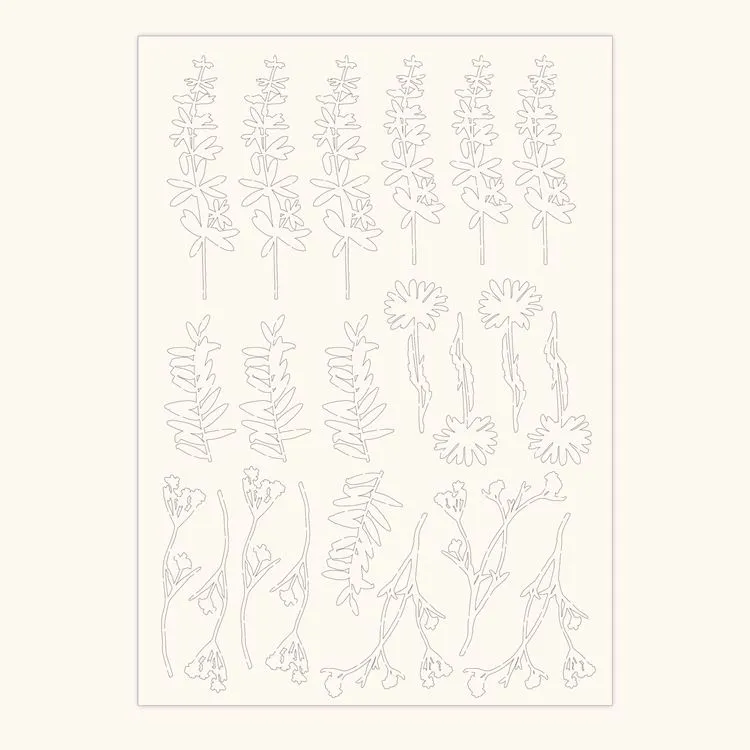 Konturenfiguren A4 'Etamine'