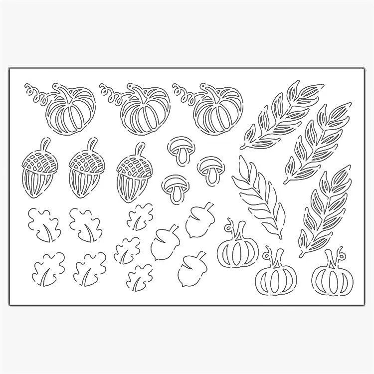 Konturenfiguren 'Herbstliche Poesie'