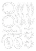 Figurines silhouette 'Eucalyptus' (A4)