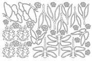 Konturenfiguren 'Fauna und Flora'