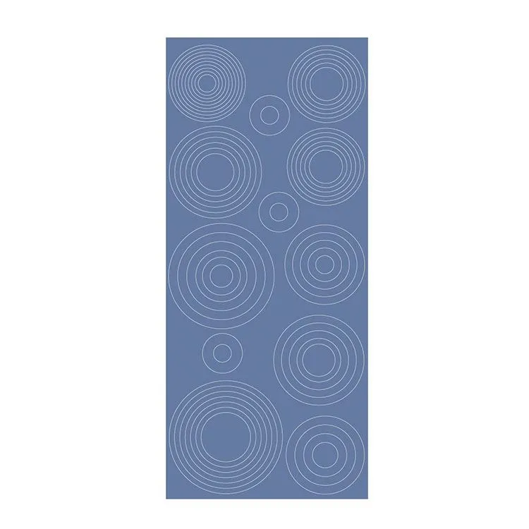 Konturenaufkleber 'Konzentrische Kreise Eisblau'