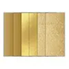 Set 'Doré' - Feuilles autocollantes vinyle (2x3pcs