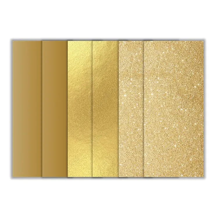Selbstklebende Vinylfolien 'Gold' (6 Stk.)