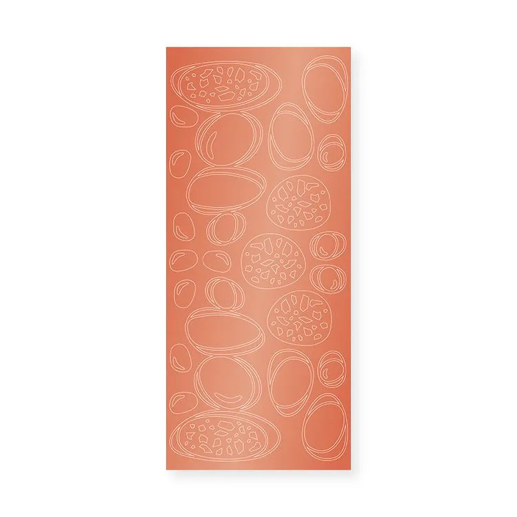 Sticker contour 'Granite' (Mirror copper)