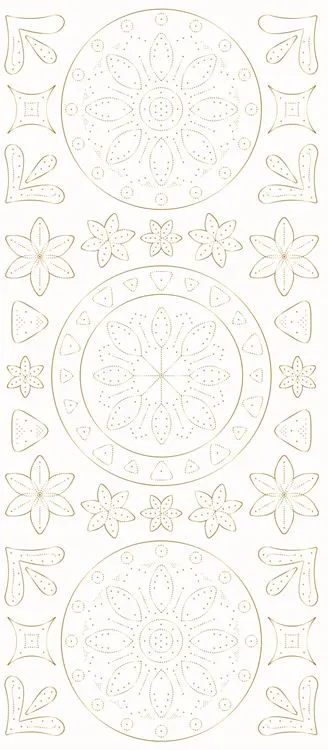 Stickers contour 'Fiesta' (Gold foiling)